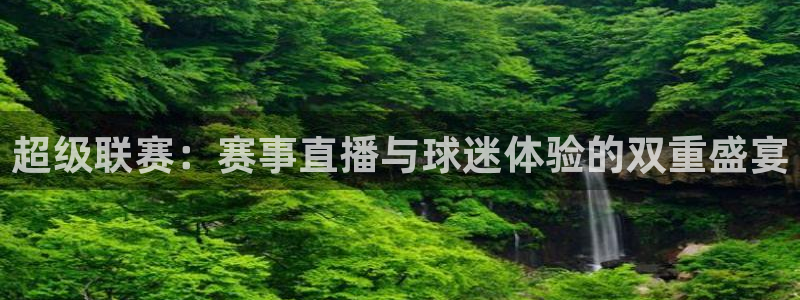 超级联赛：赛事直播与球迷体验的双重盛宴