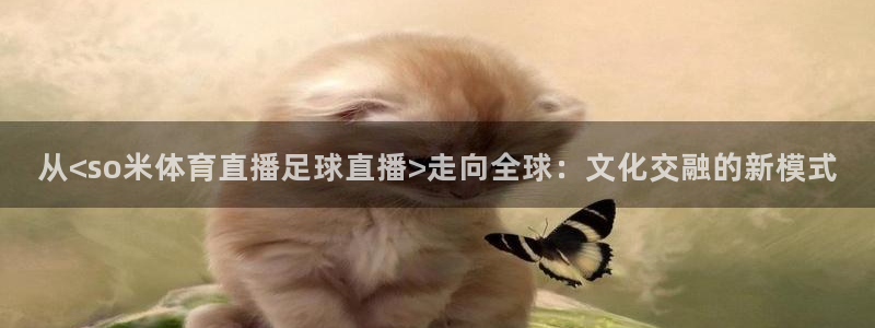 从<so米体育直播足球直播>走向全球：文化交融的新模式