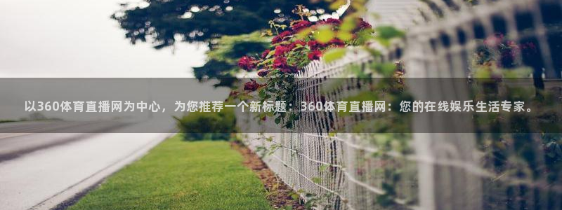 以360体育直播网为中心，为您推荐一个新标题：360体育直播网：您的在线娱乐生活专家。